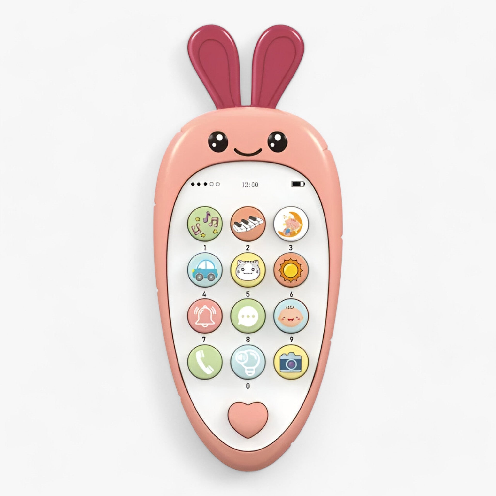 Baby-Spielzeugtelefon - Beruhigende Musik und Interaktives Spiel - Radieschen-Rosa - Baby-Spielzeugtelefon - Beruhigende Musik und Interaktives Spiel- €25 - Concept Frankfurt