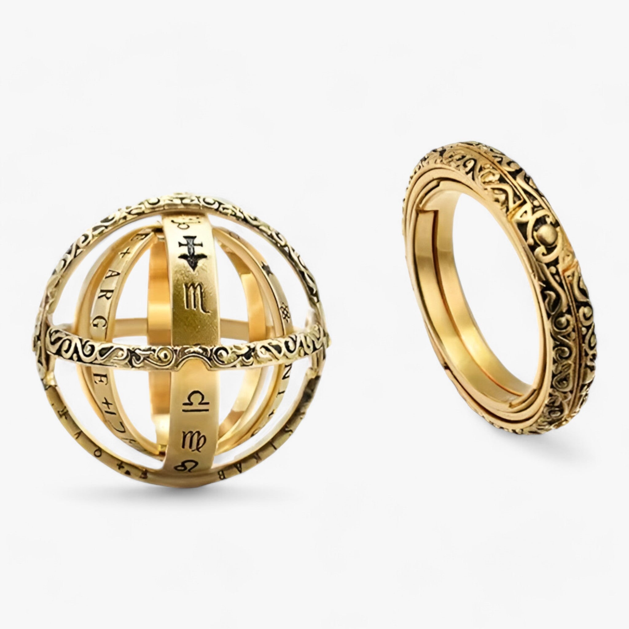 Rotierender kosmischer Ring – kreatives Design - Gold - Rotierender kosmischer Ring – kreatives Design - €25 - Concept Frankfurt