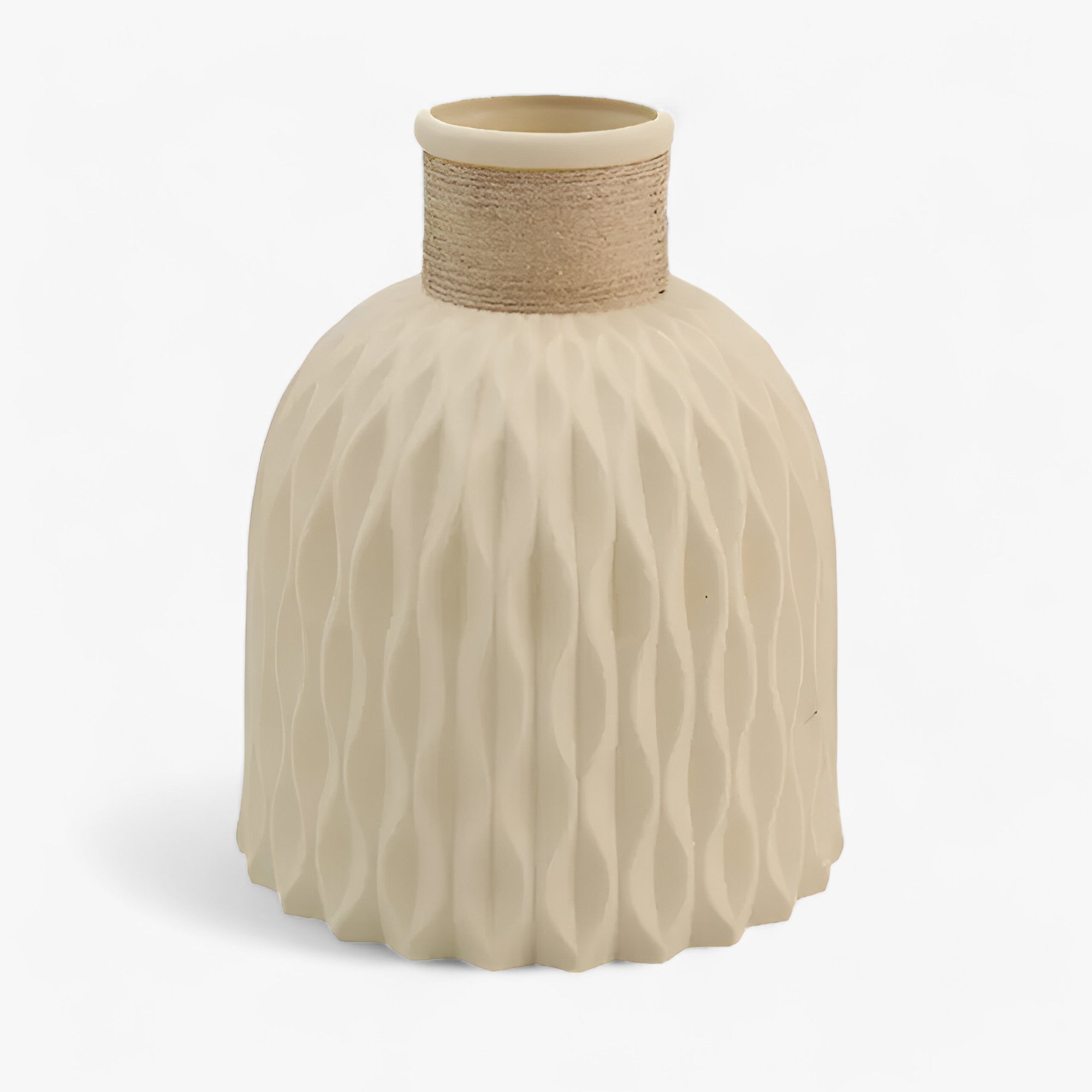 Wavecrest | Kunststoffvase - Ein stilvolles Highlight für Ihr Zuhause - beige - Wavecrest | Kunststoffvase - Ein stilvolles Highlight für Ihr Zuhause- €25 - Concept Frankfurt