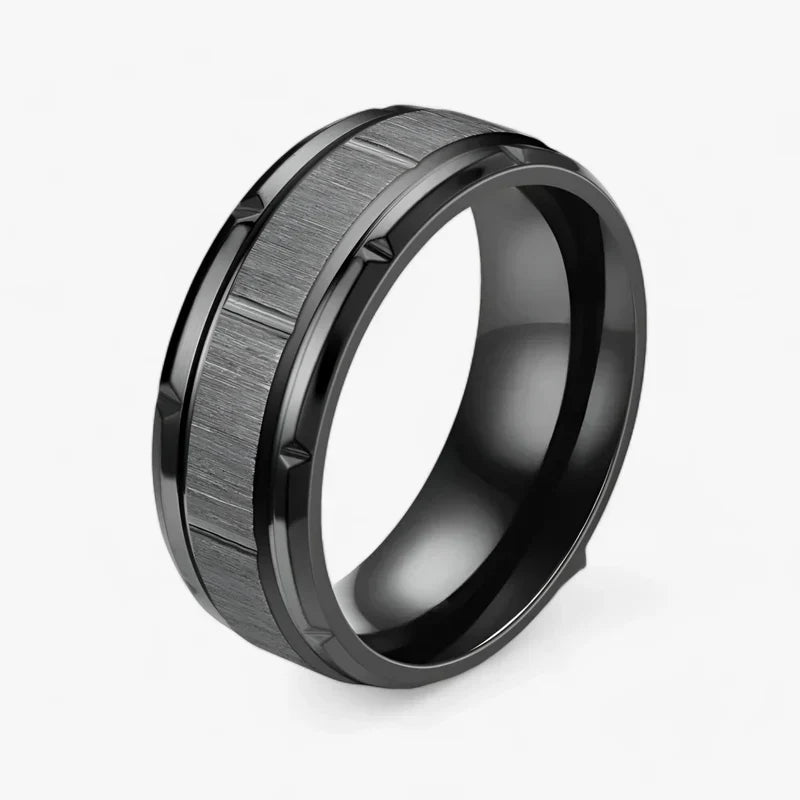 Robuster Titanstahl-Ring - Perfekt, um Ihren Alltagslook aufzuwerten - 8MM Schwarz - ZEUS | Robuster Titanstahl-Ring - Perfekt, um Ihren Alltagslook aufzuwerten - €25 - Concept Frankfurt