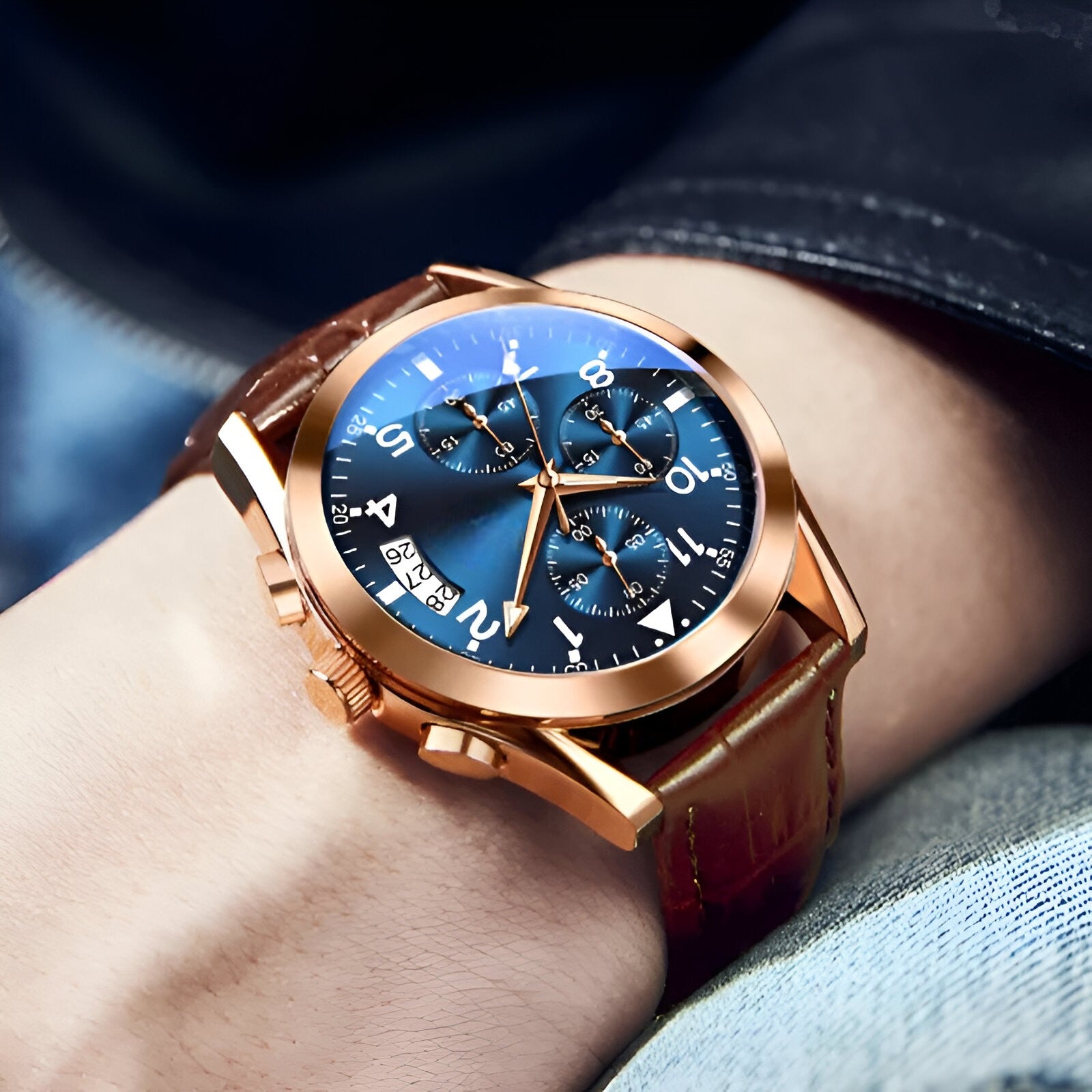 Vanguard | Leuchtende Quarzuhr - Elegant & Wasserabweisend