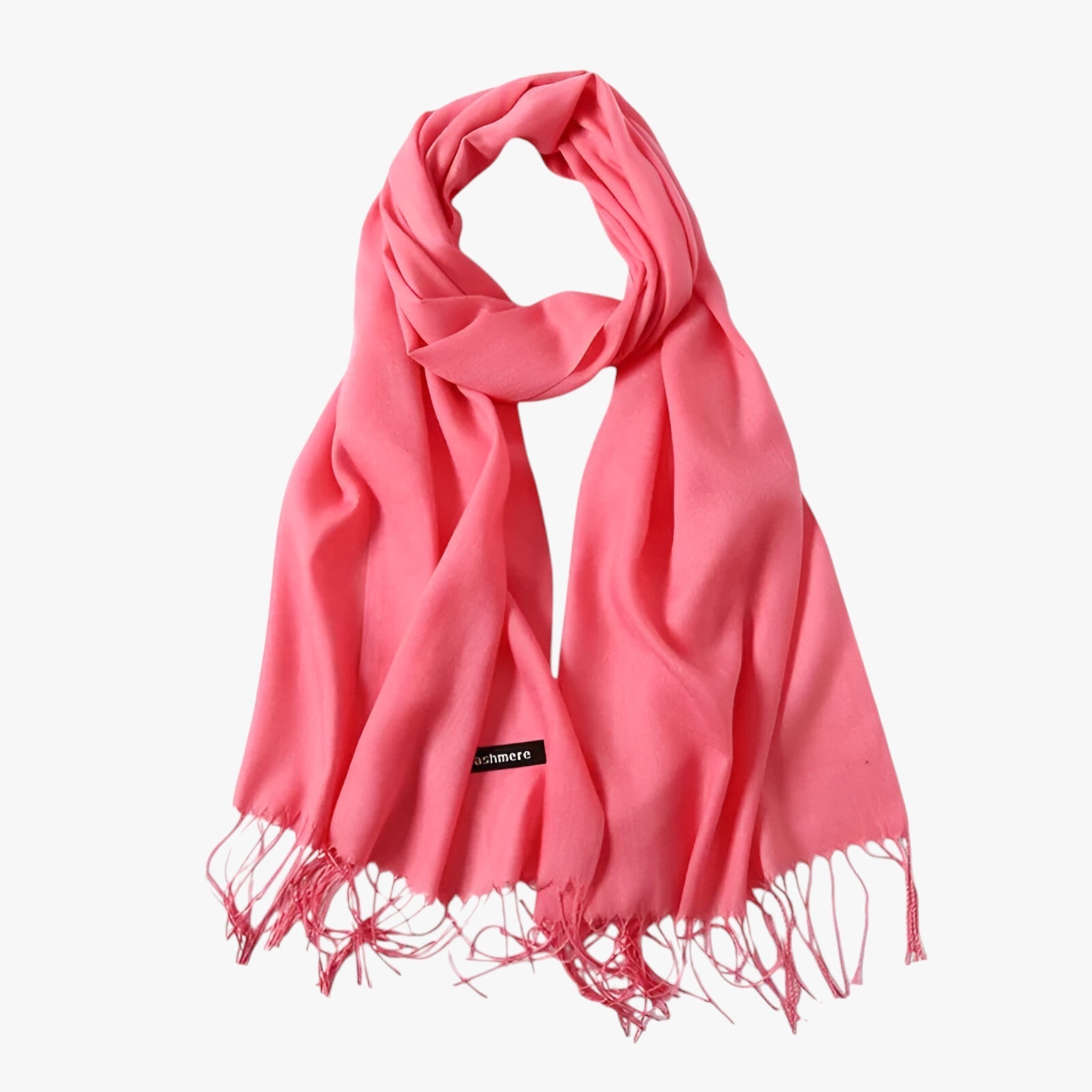 Lange Winter-Schal von Tessale für Frauen - Elegant und vielseitig - Wassermelonenrot 200x68cm - Lange Winter-Schal von Tessale für Frauen - Elegant und vielseitig - €25 - Concept Neurenberg