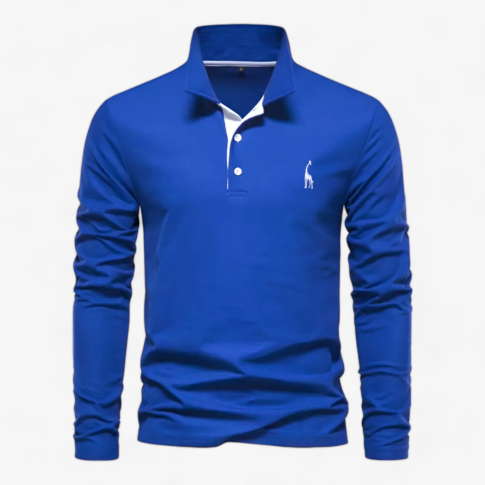 Besticktes Poloshirt - Perfekt für legere und formelle Anlässe - Blau - Besticktes Poloshirt - Perfekt für legere und formelle Anlässe - €25 - Concept Frankfurt