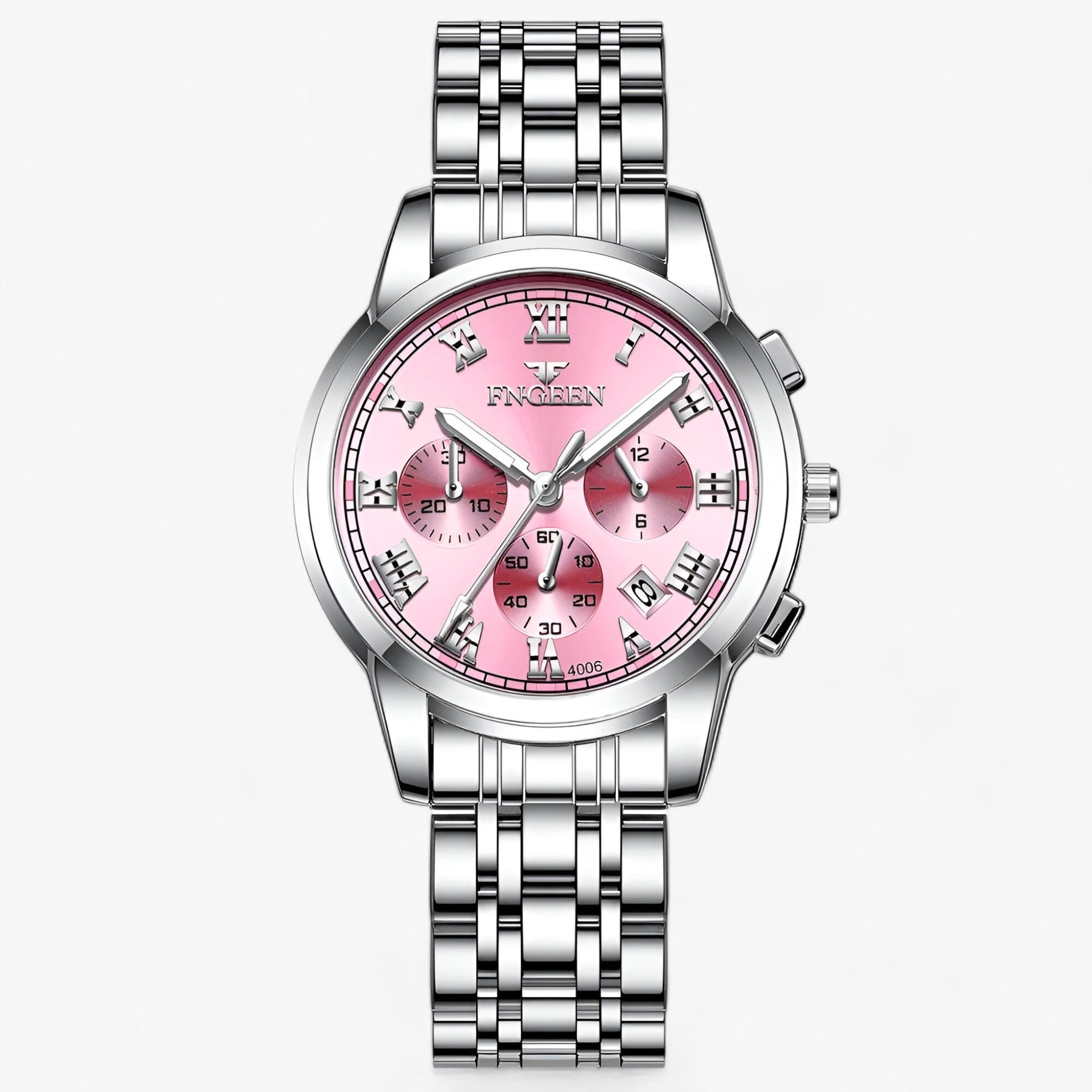 Edelstahl Uhr - Raffiniert und zuverlässig für den täglichen Gebrauch - Silber Rosa - Edelstahl Uhr - Raffiniert und zuverlässig für den täglichen Gebrauch - €25 - Concept Frankfurt