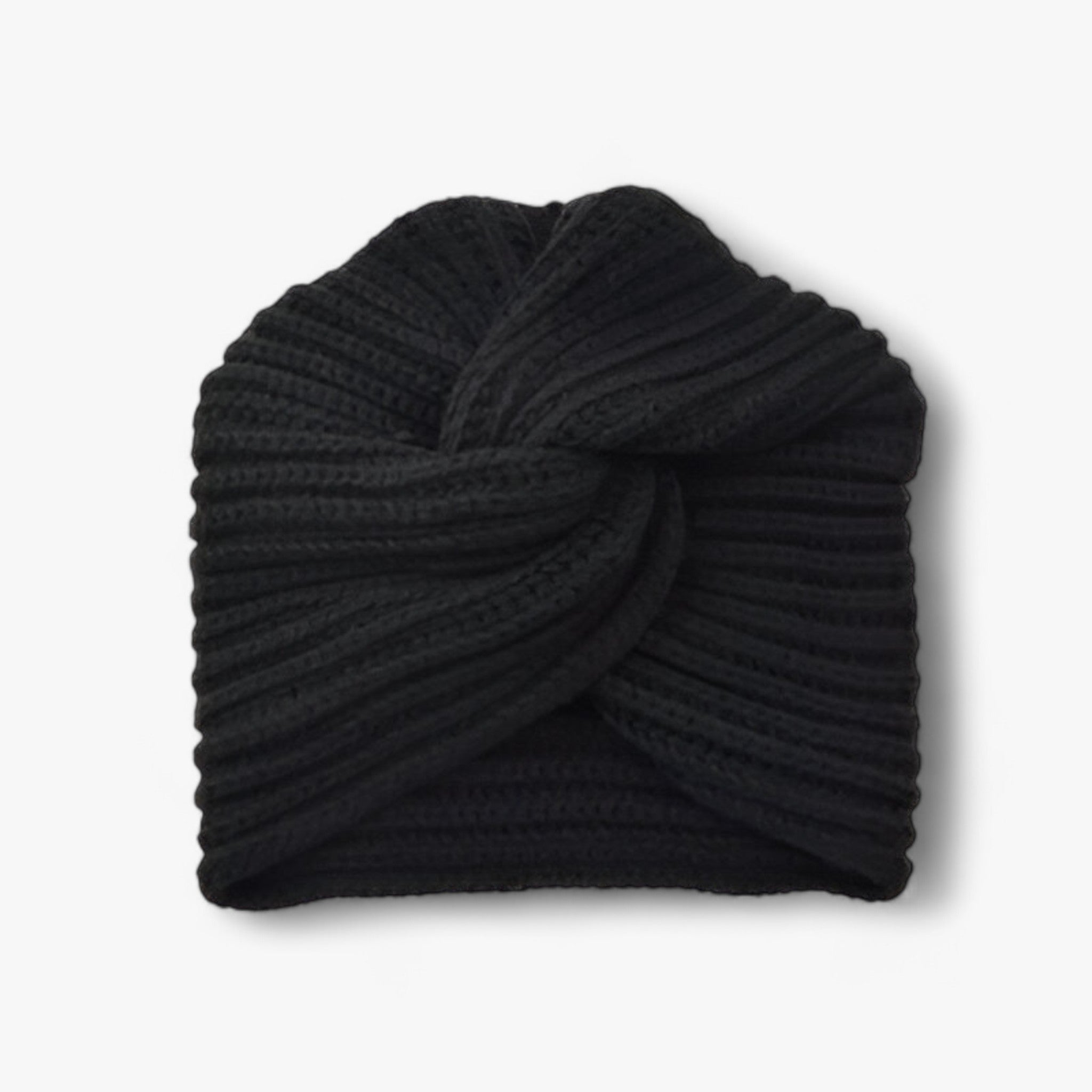 Strickturban für Damen - Eleganter Komfort aus Kaschmir - Schwarz - Strickturban für Damen - Eleganter Komfort aus Kaschmir - €25 - Concept Frankfurt