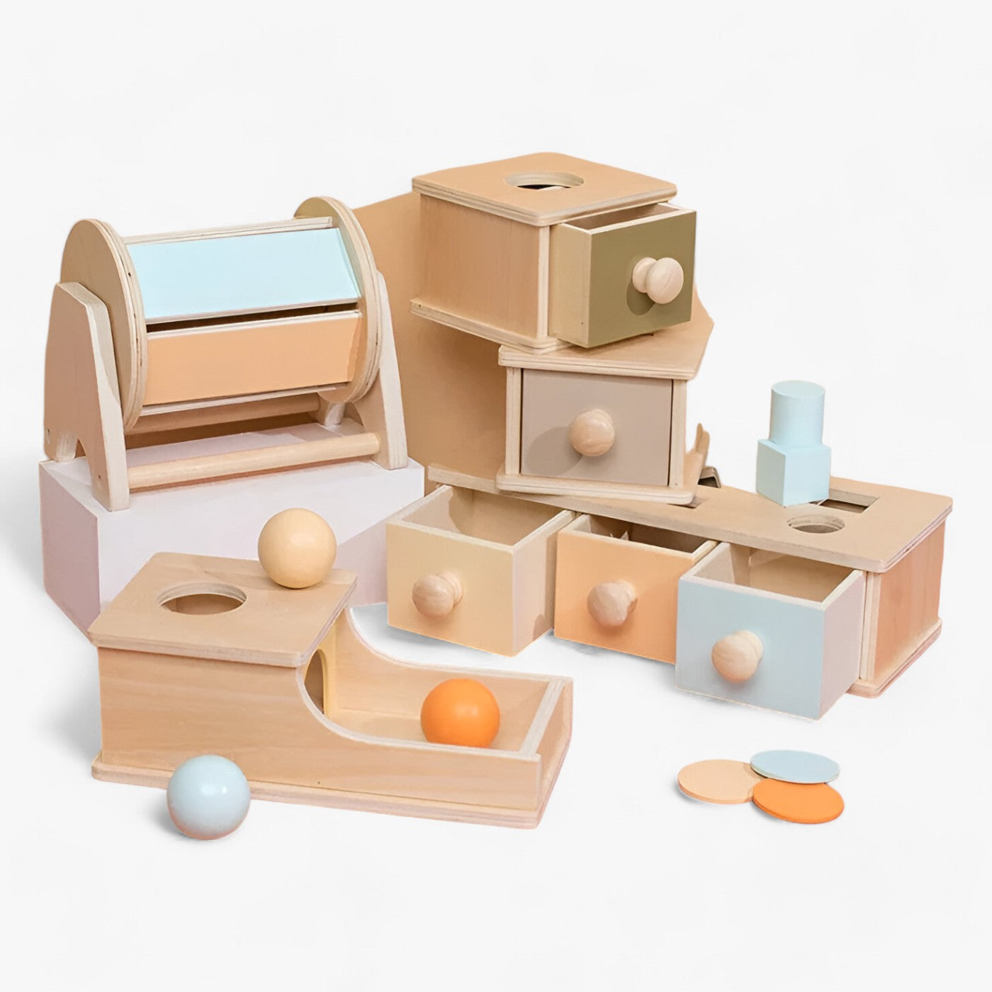 Sensorische Münzbox - Babys Sinnesentdeckung - - Sensorische Münzbox - Babys Sinnesentdeckung- €25 - Concept Frankfurt