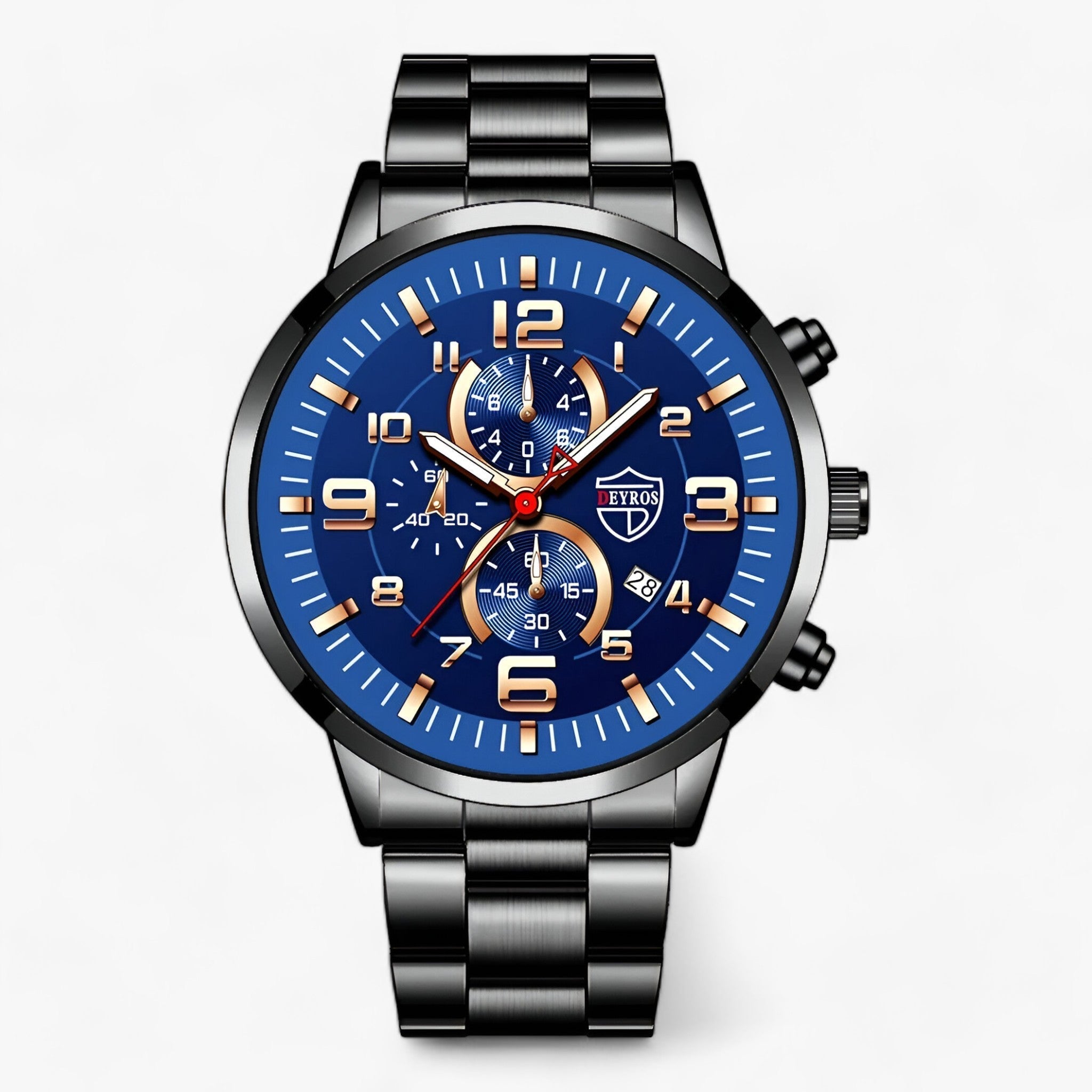 Luxus Uhr - Perfekte Mischung aus Mode und Funktion - Schwarz Blau - Luxus Uhr - Perfekte Mischung aus Mode und Funktion - €25 - Concept Frankfurt