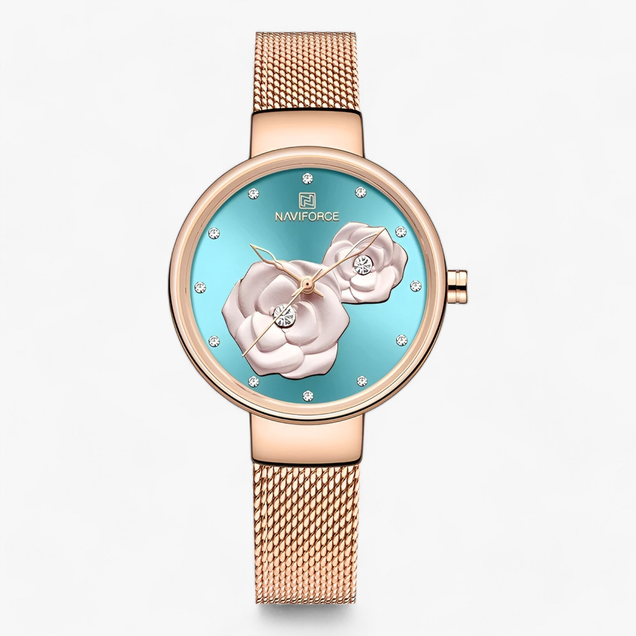 Stahl Mesh Uhr - Elegantes Design für zeitlosen Stil - Himmelblau - LUXETIME | Stahl Mesh Uhr - Elegantes Design für zeitlosen Stil - €25 - Concept Frankfurt