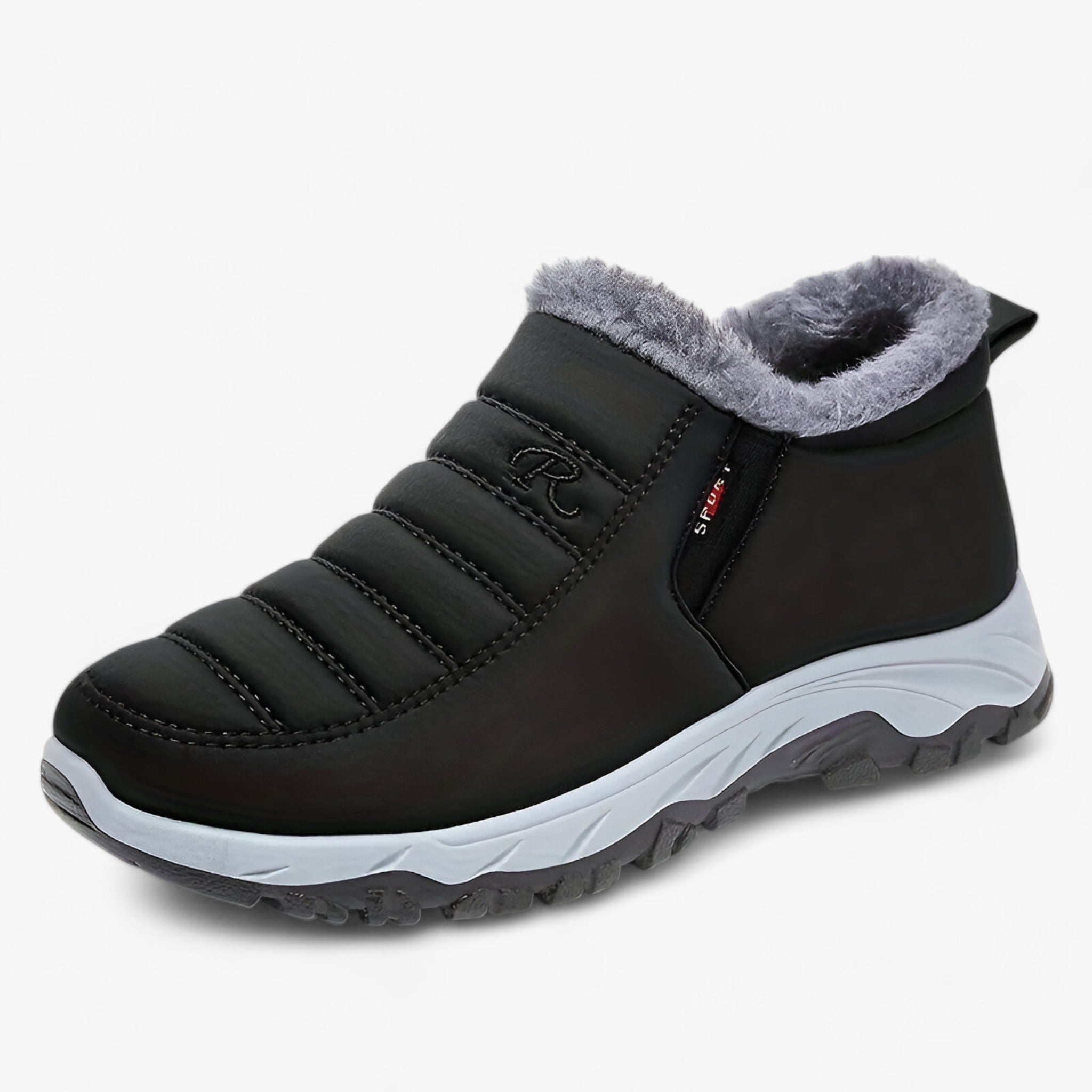 Gefütterte Schneestiefel aus Fleece - Winterkomfort Wasserdicht und Warm - Schwarz - Gefütterte Schneestiefel aus Fleece - Winterkomfort Wasserdicht und Warm - €25 - Concept Neurenberg