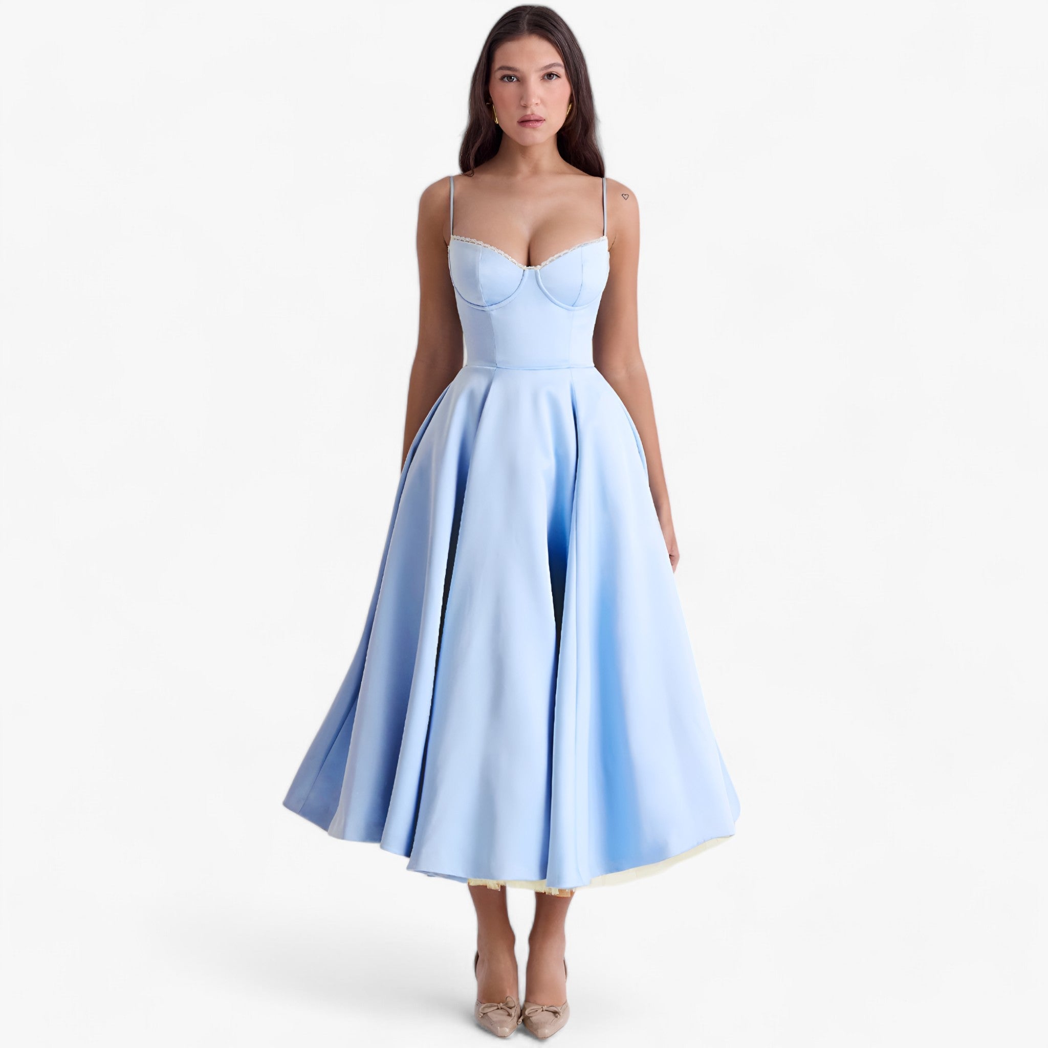 Kleid – Eleganz und Komfort für Jeden Anlass - Blau - Kleid – Eleganz und Komfort für Jeden Anlass - €25 - Concept Frankfurt