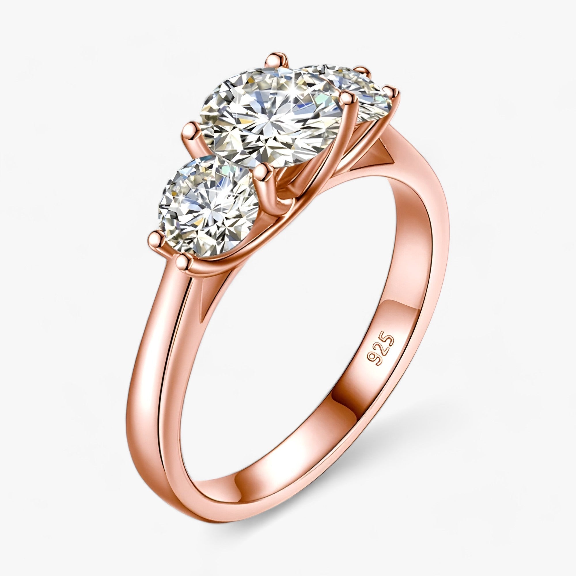 Gelbgold Moissanit-Ring - Strahlender Luxus - Roségoud - Aurora | Gelbgold Moissanit-Ring - Strahlender Luxus - €25 - Concept Frankfurt