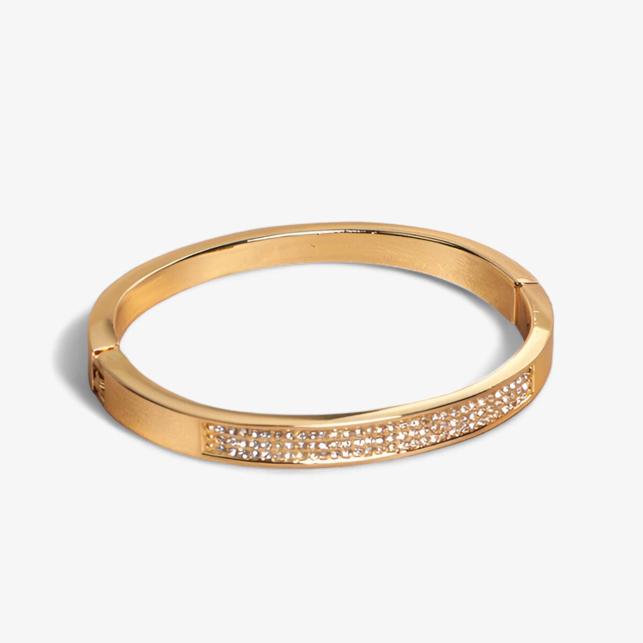 Kristall-Manschettenarmband - Elegantes und zeitloses Accessoire - Gold 56-58mm - Kristall-Manschettenarmband - Elegantes und zeitloses Accessoire - €25 - Concept Frankfurt