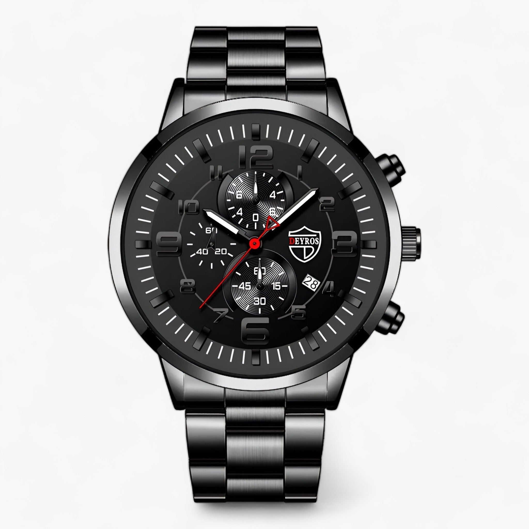 Luxus Uhr - Perfekte Mischung aus Mode und Funktion - Schwarz Schwarz - Luxus Uhr - Perfekte Mischung aus Mode und Funktion - €25 - Concept Frankfurt