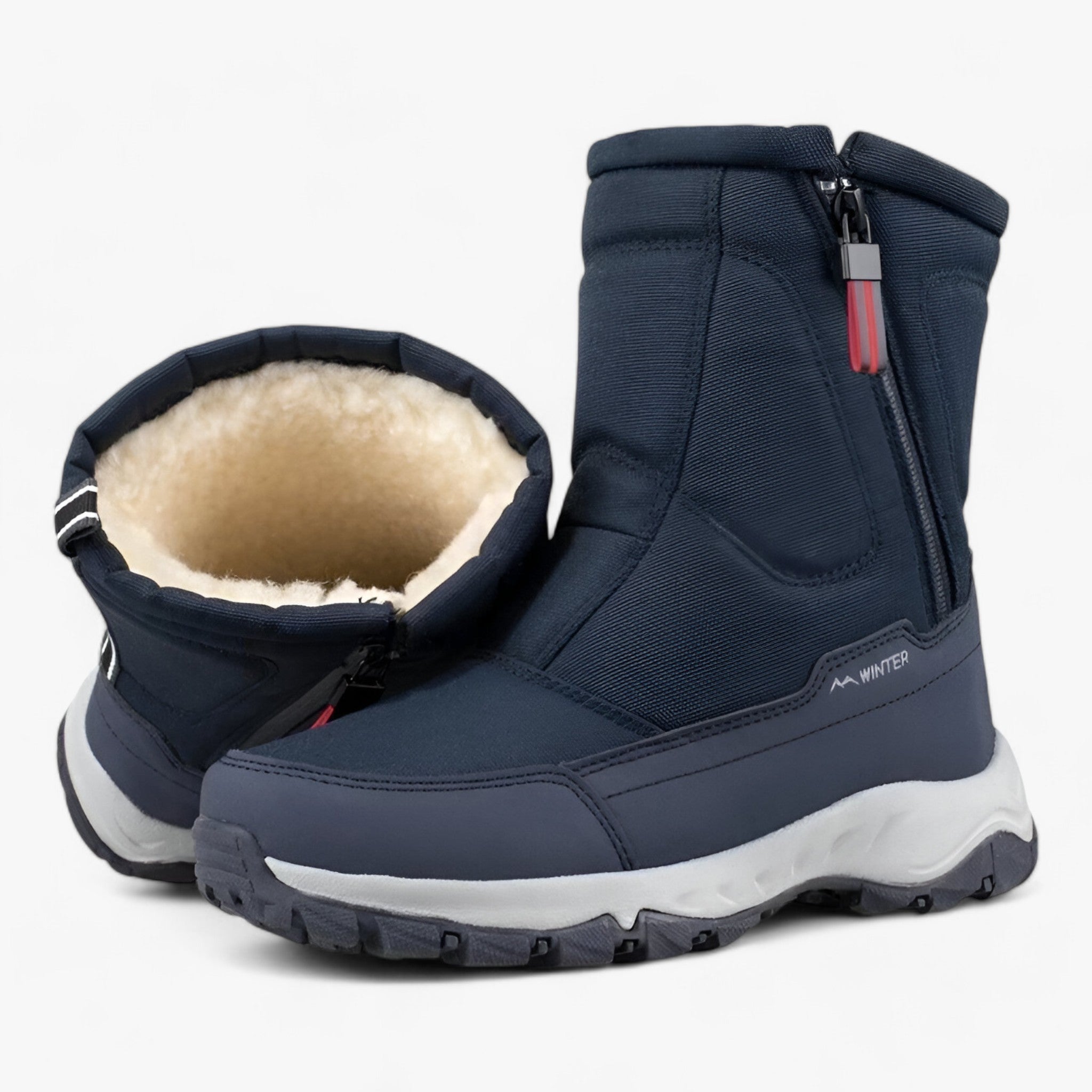 Herren Winterstiefel mit mittlerer Wadenhöhe - Kuschelige Wärme für die Tage des Schnees - - Herren Winterstiefel mit mittlerer Wadenhöhe - Kuschelige Wärme für die Tage des Schnees - €25 - Concept Frankfurt