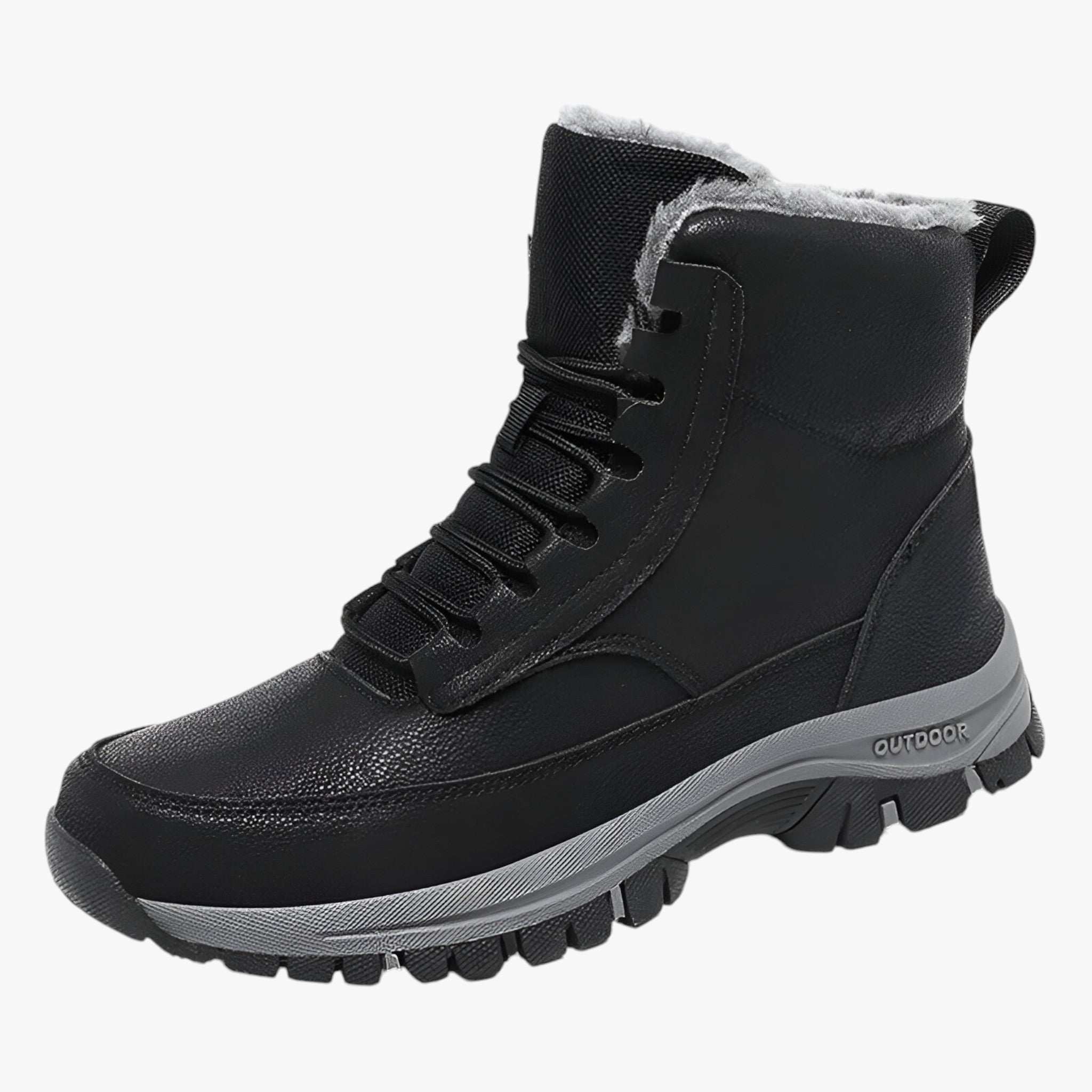 Herren Winterstiefel - Wasserdichte Wärme für draußen - Schwarz - Herren Winterstiefel - Wasserdichte Wärme für draußen - €25 - Concept Neurenberg