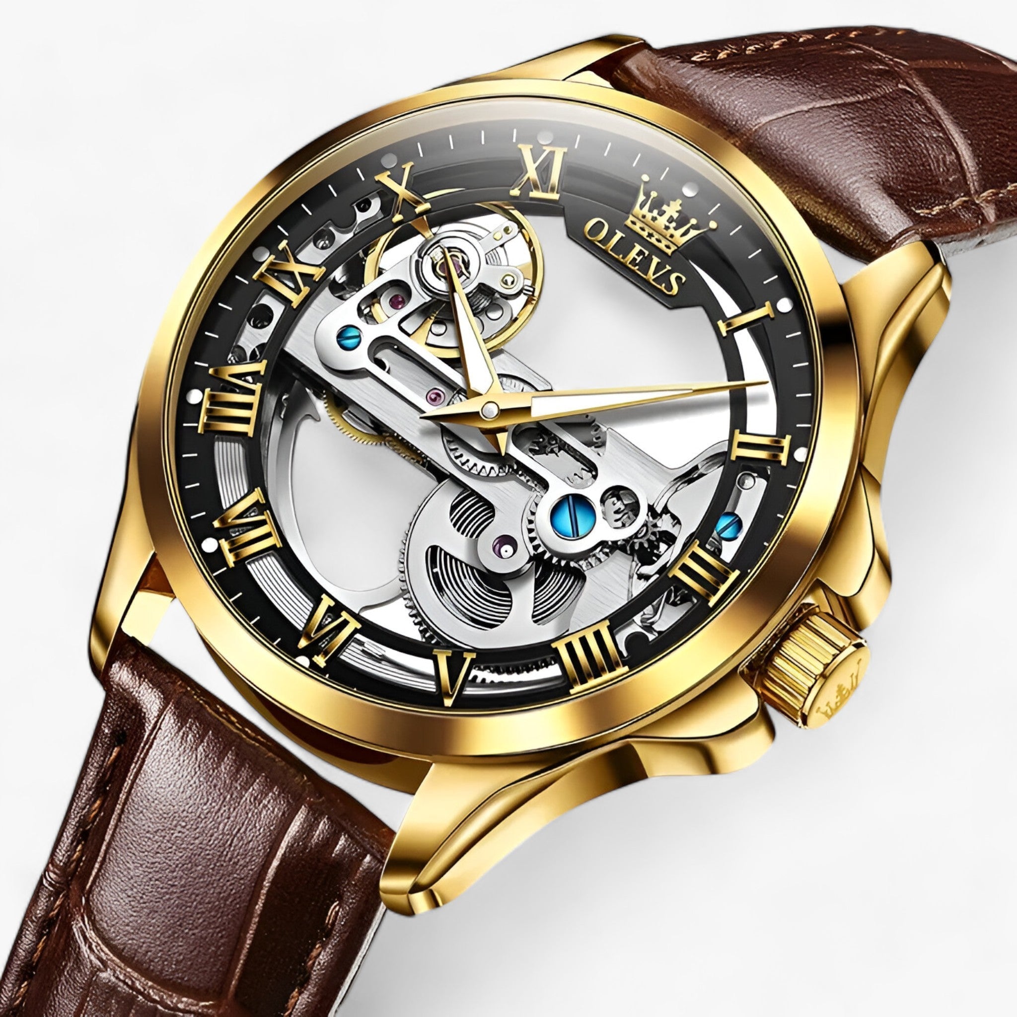 Luxus Automatik Uhr - Präzision und Eleganz für Männer - Gold Schwarz - Luxus Automatik Uhr - Präzision und Eleganz für Männer - €25 - Concept Frankfurt