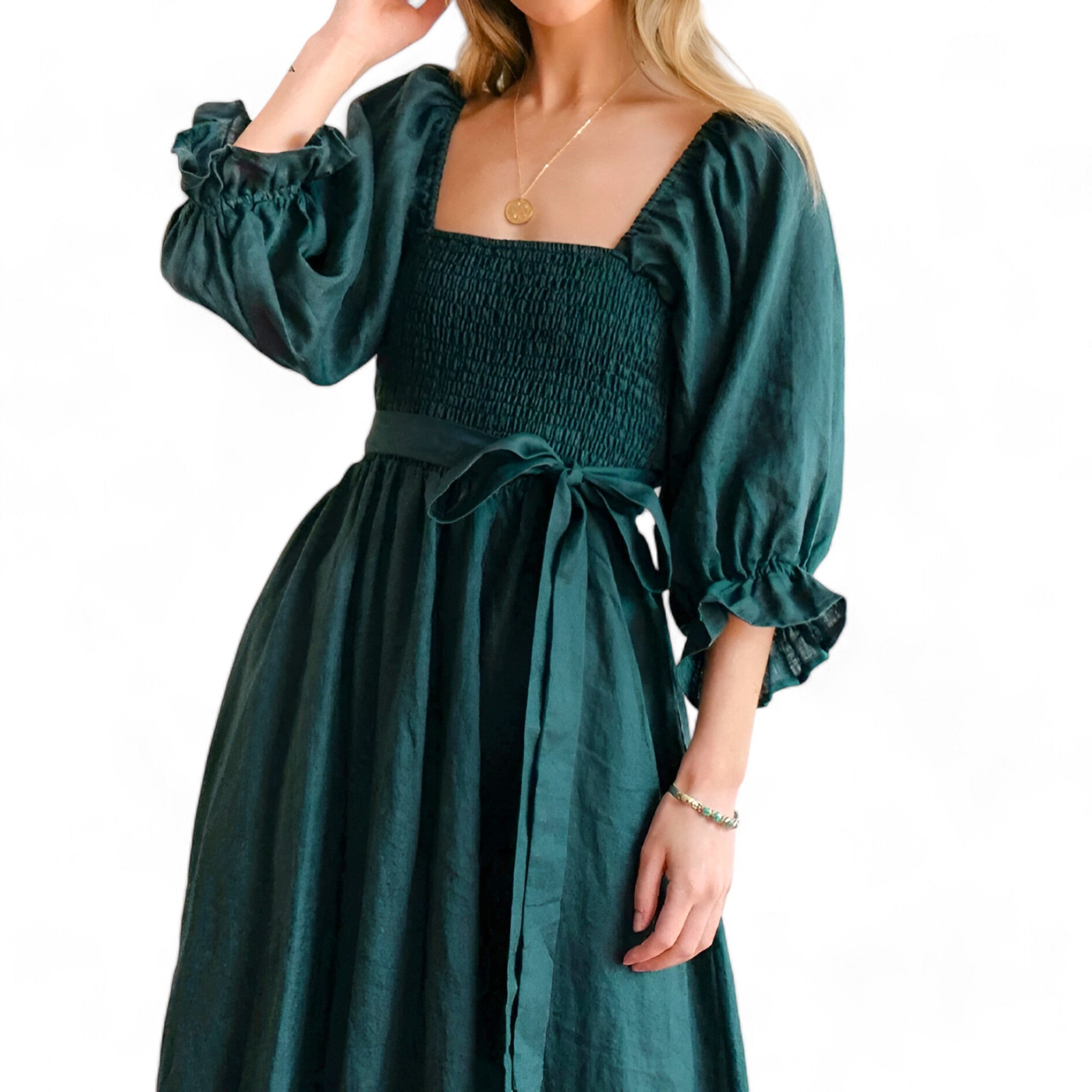 Kleid mit Rüschenärmeln - Elegant und Bequem - - Kleid mit Rüschenärmeln - Elegant und Bequem - €25 - Concept Frankfurt