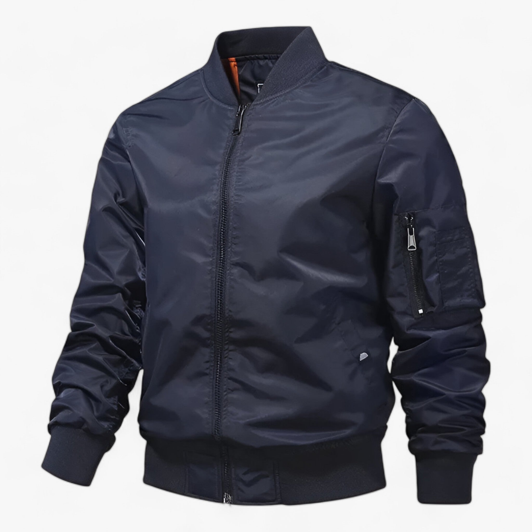 Pilot Jacket Herren - Stehkragen Fliegerjacke Einfarbig - Marineblau - MA1 Pilot Jacket Herren - Stehkragen Fliegerjacke Einfarbig - €25 - Concept Neurenberg