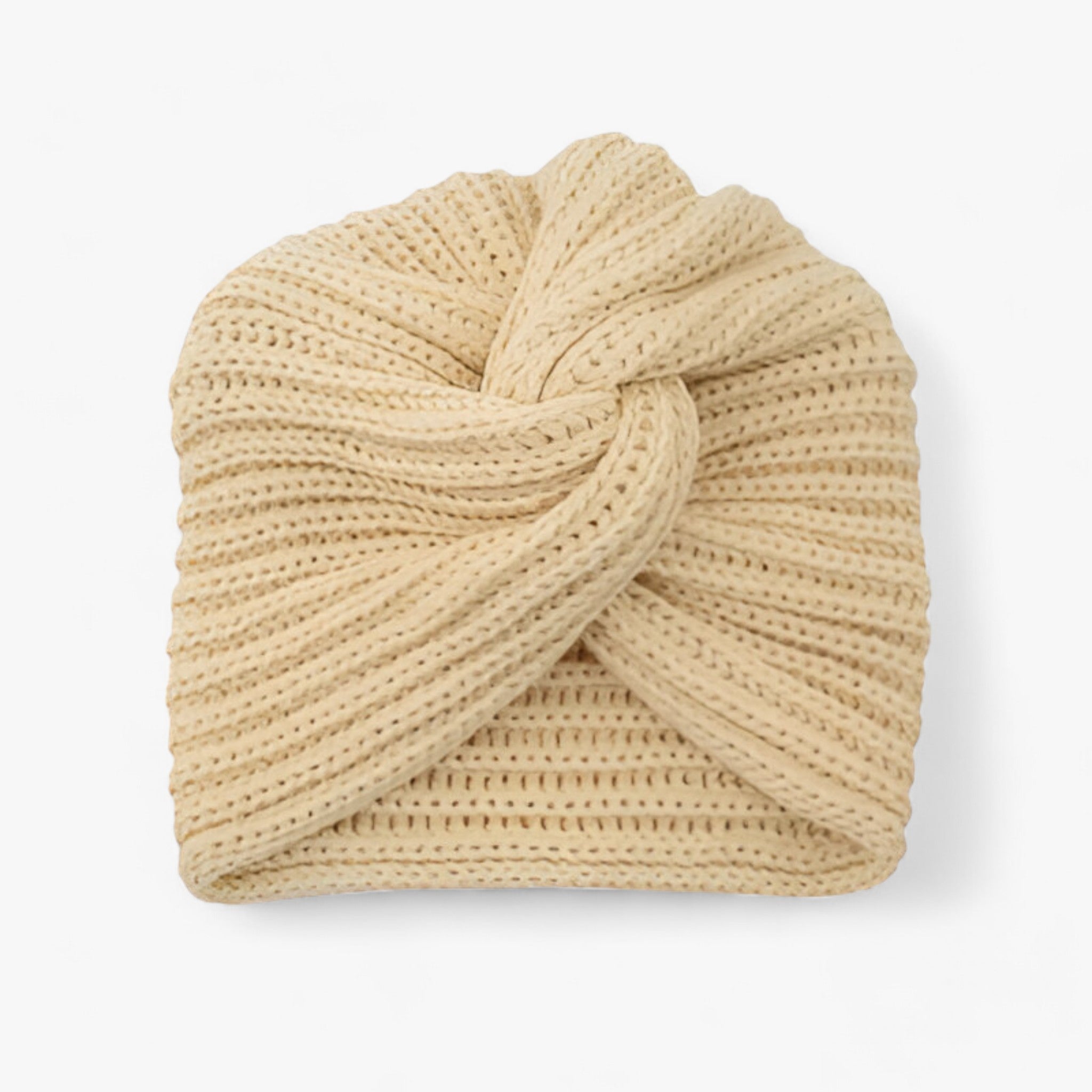 Strickturban für Damen - Eleganter Komfort aus Kaschmir - Beige - Strickturban für Damen - Eleganter Komfort aus Kaschmir - €25 - Concept Frankfurt