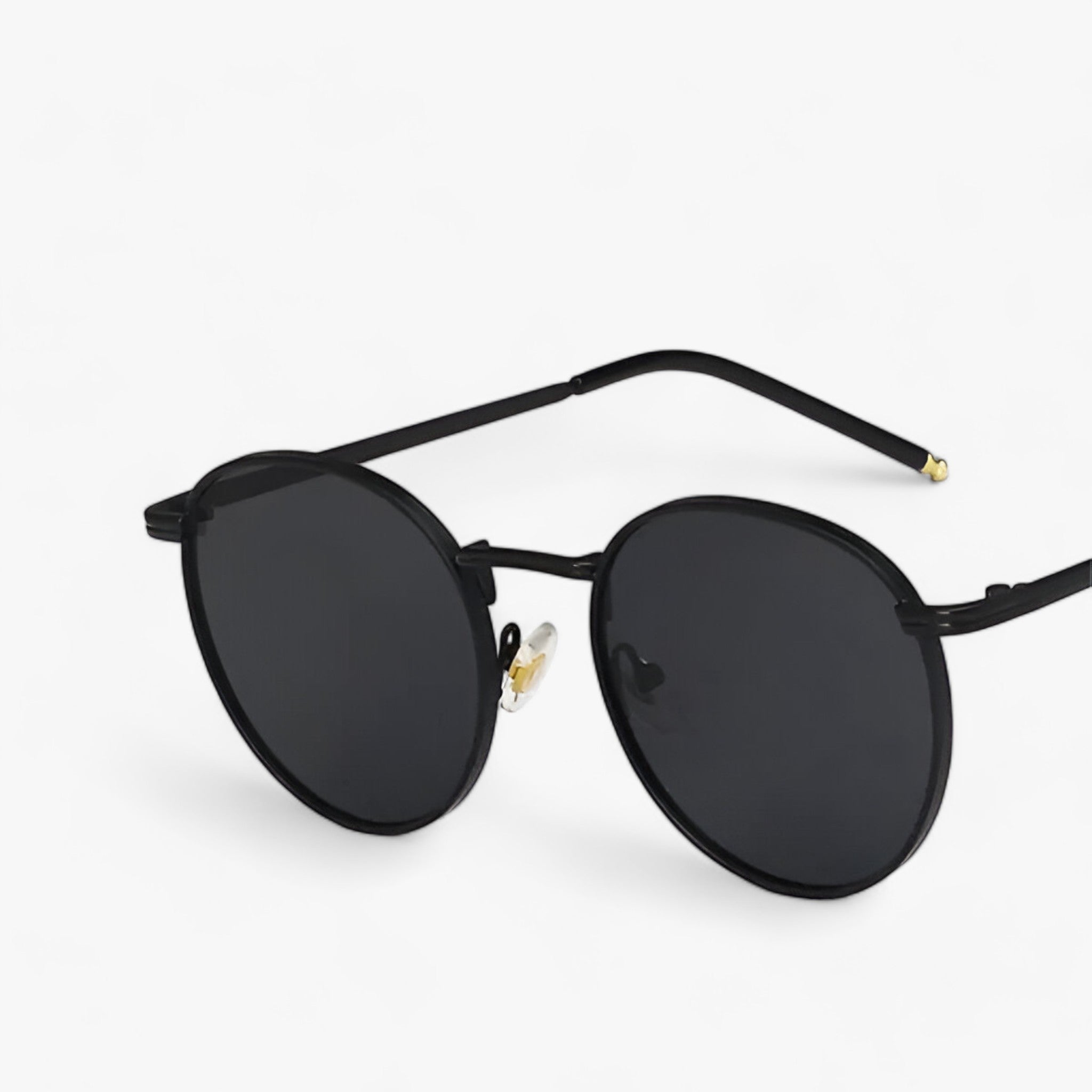 Designer-Sonnenbrille - Vielseitige runde Gläser für den täglichen Gebrauch - Schwarz Grau - VISION | Designer-Sonnenbrille - Vielseitige runde Gläser für den täglichen Gebrauch - €25 - Concept Frankfurt