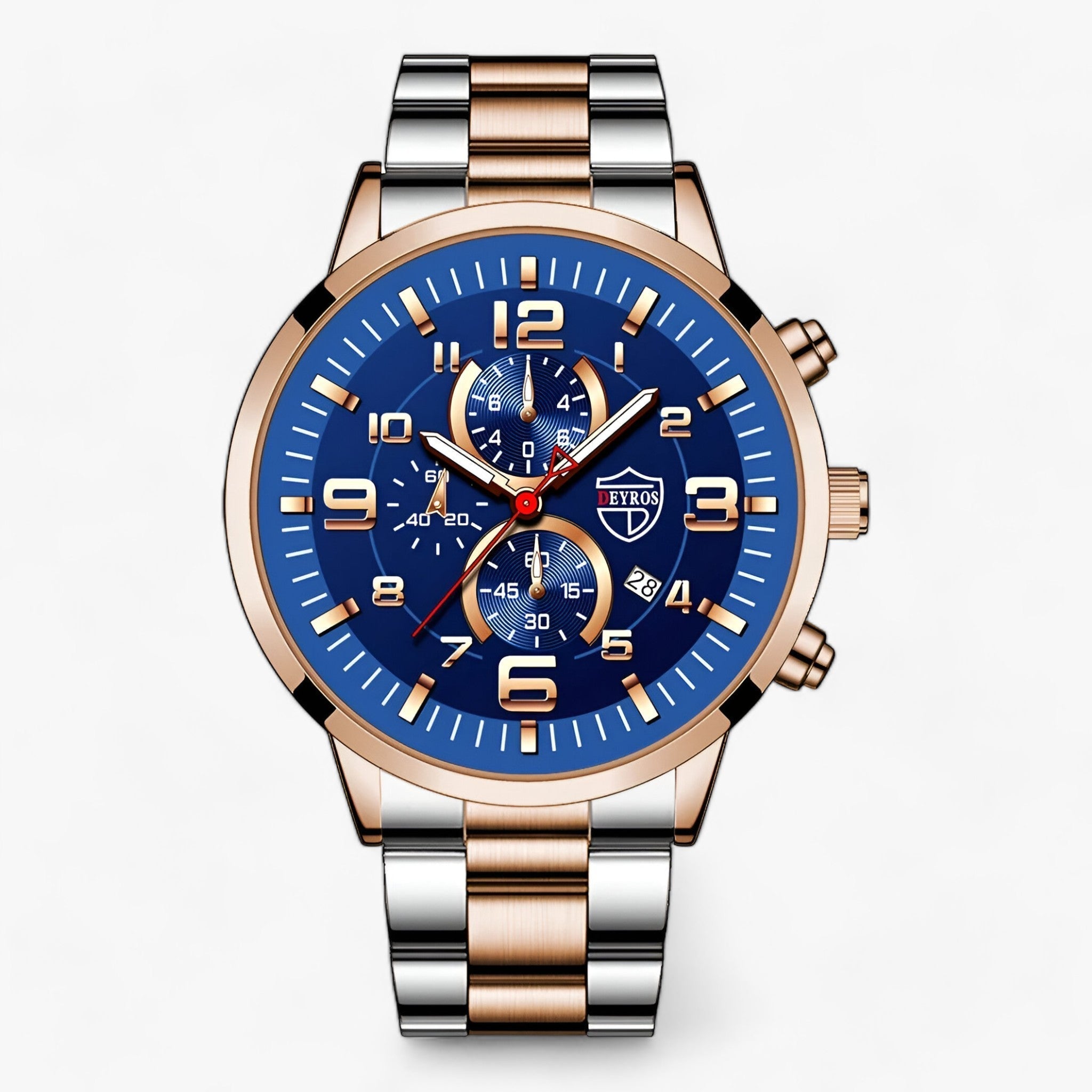 Luxus Uhr - Perfekte Mischung aus Mode und Funktion - Weiß Blau - Luxus Uhr - Perfekte Mischung aus Mode und Funktion - €25 - Concept Frankfurt