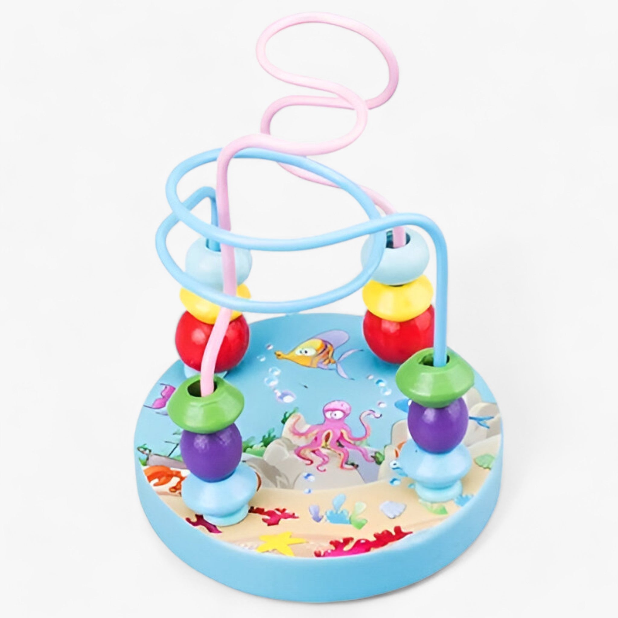 Holzperlen-Labyrinth - Frühe Lernförderung - Ozean - MINI MONTESSORI | Holzperlen-Labyrinth - Frühe Lernförderung - €25 - Concept Frankfurt