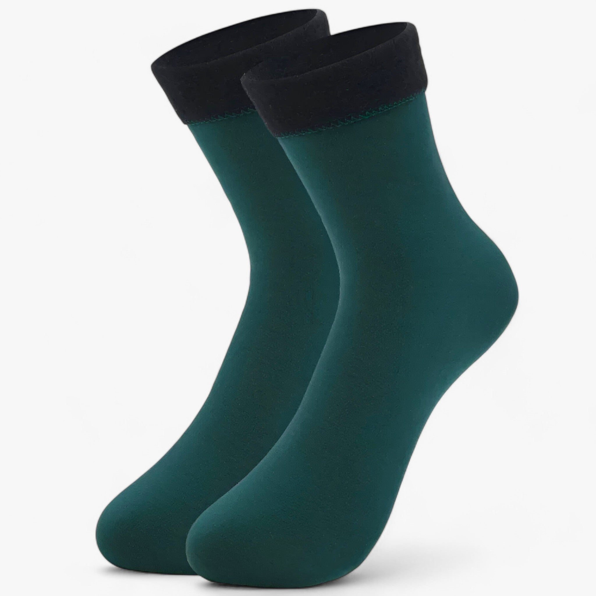 Socken aus samtiger Wolle - Ultimative Winterwärme - Grün - Socken aus samtiger Wolle - Ultimative Winterwärme (1 Paar + 1 Paar GRATIS) - €25 - Concept Neurenberg