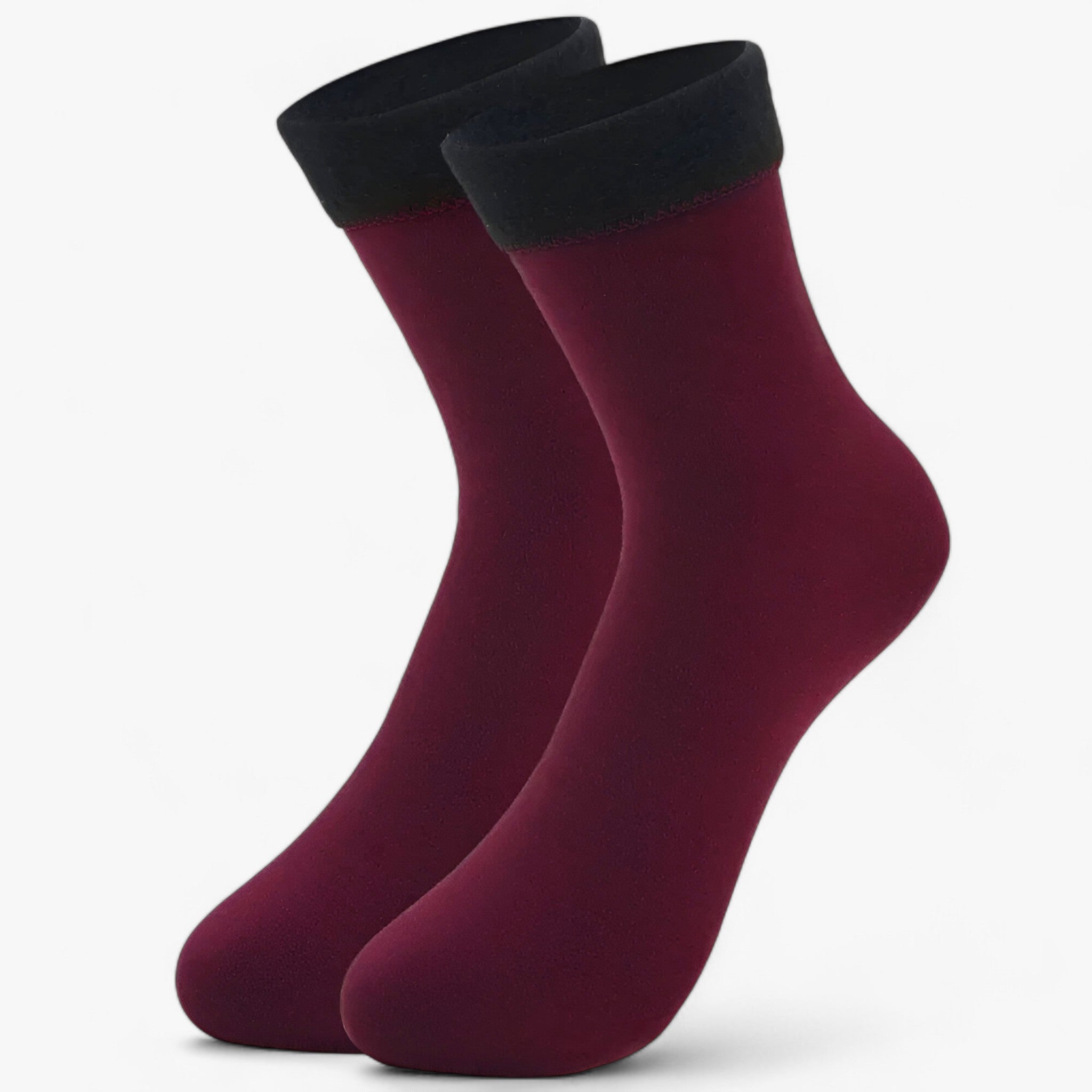 Socken aus samtiger Wolle - Ultimative Winterwärme - Rot - Socken aus samtiger Wolle - Ultimative Winterwärme (1 Paar + 1 Paar GRATIS) - €25 - Concept Neurenberg