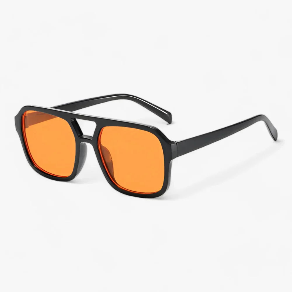 Vintage-Viereck-Sonnenbrille - Stilvoller Augenschutz für alle Gelegenheiten - Orange - ICONIC | Vintage-Viereck-Sonnenbrille - Stilvoller Augenschutz für alle Gelegenheiten - €25 - Concept Frankfurt