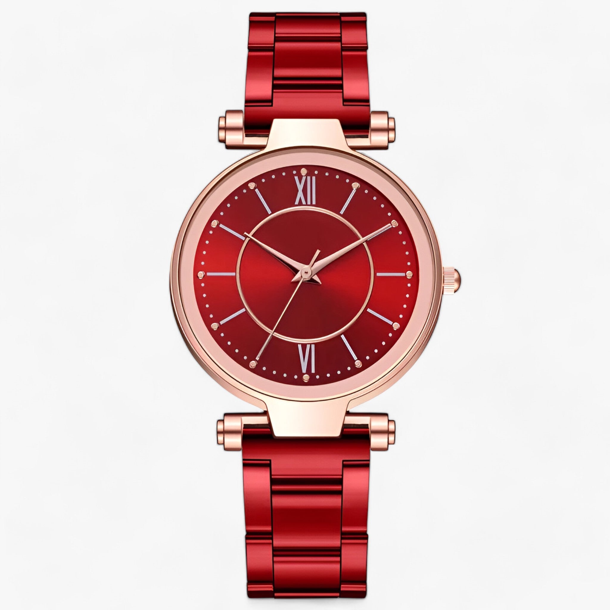 Luxus uhr - Klassischer Stil mit modernen Funktionen - Rot - Luxus uhr - Klassischer Stil mit modernen Funktionen - €25 - Concept Frankfurt