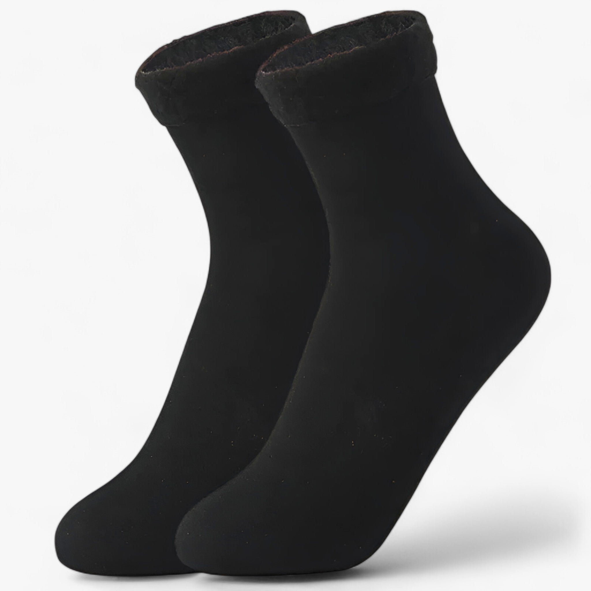 Socken aus samtiger Wolle - Ultimative Winterwärme - Schwarz - Socken aus samtiger Wolle - Ultimative Winterwärme (1 Paar + 1 Paar GRATIS) - €25 - Concept Neurenberg