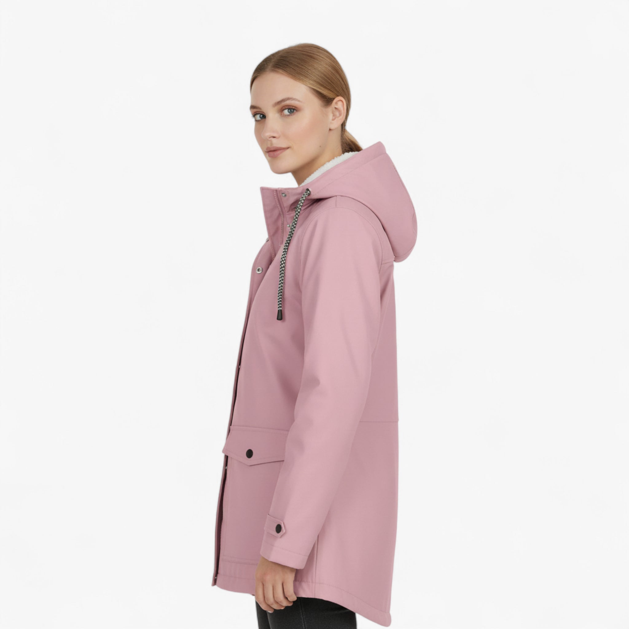 Adele | Damen Wasserdichte Winddichte Jacke mit Kapuze